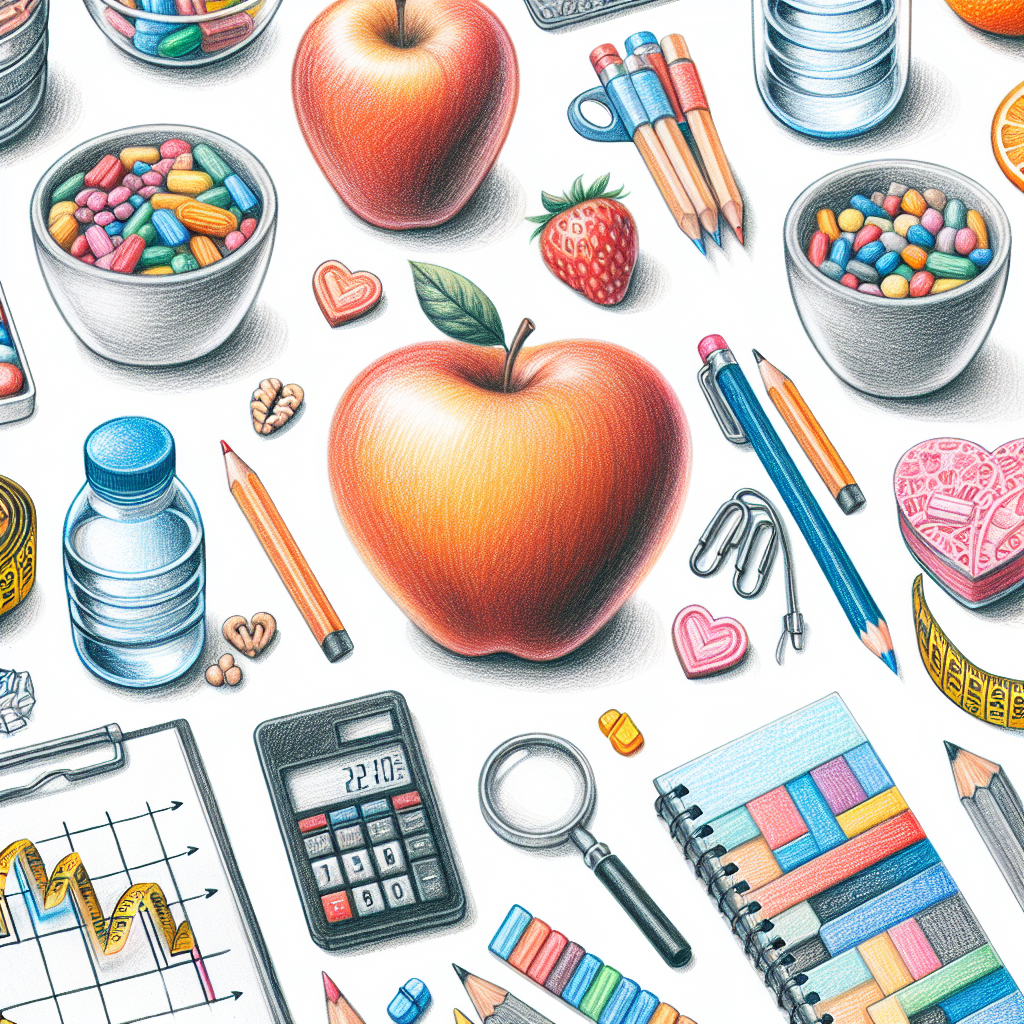 Pastelková ilustrace znázorňující téma: Hubnutí