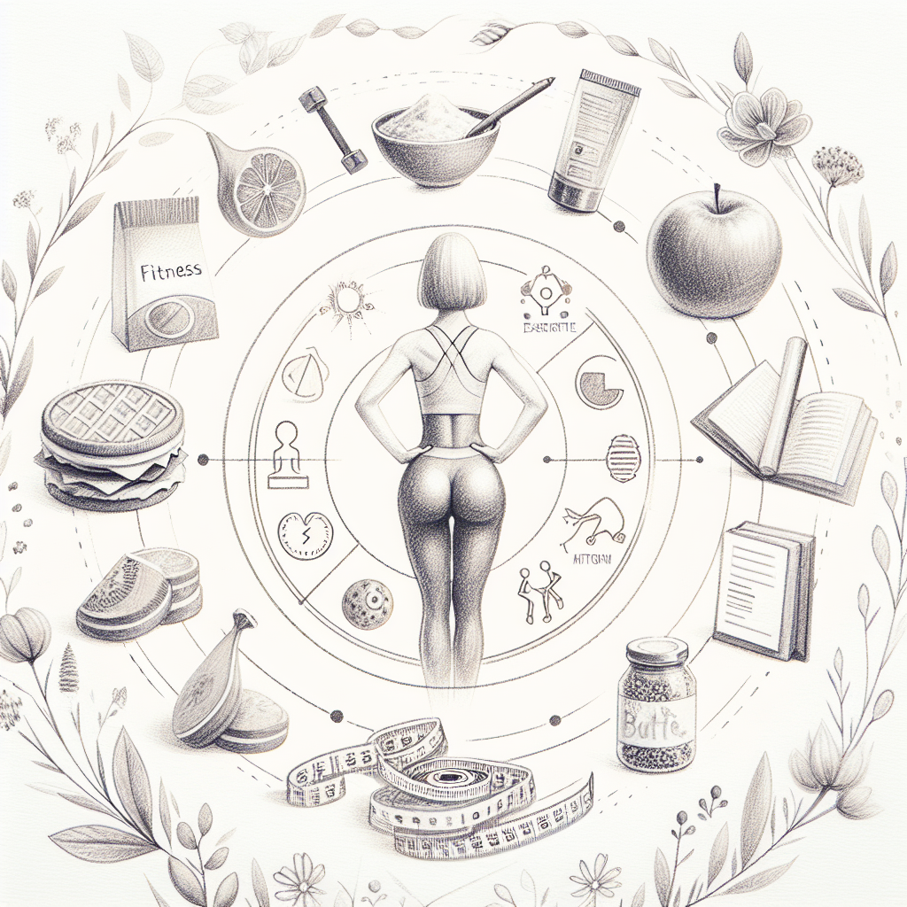 Pastelková ilustrace znázorňující téma: Zdraví a fitness