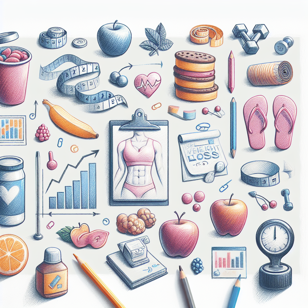 Pastelková ilustrace znázorňující téma: Hubnutí