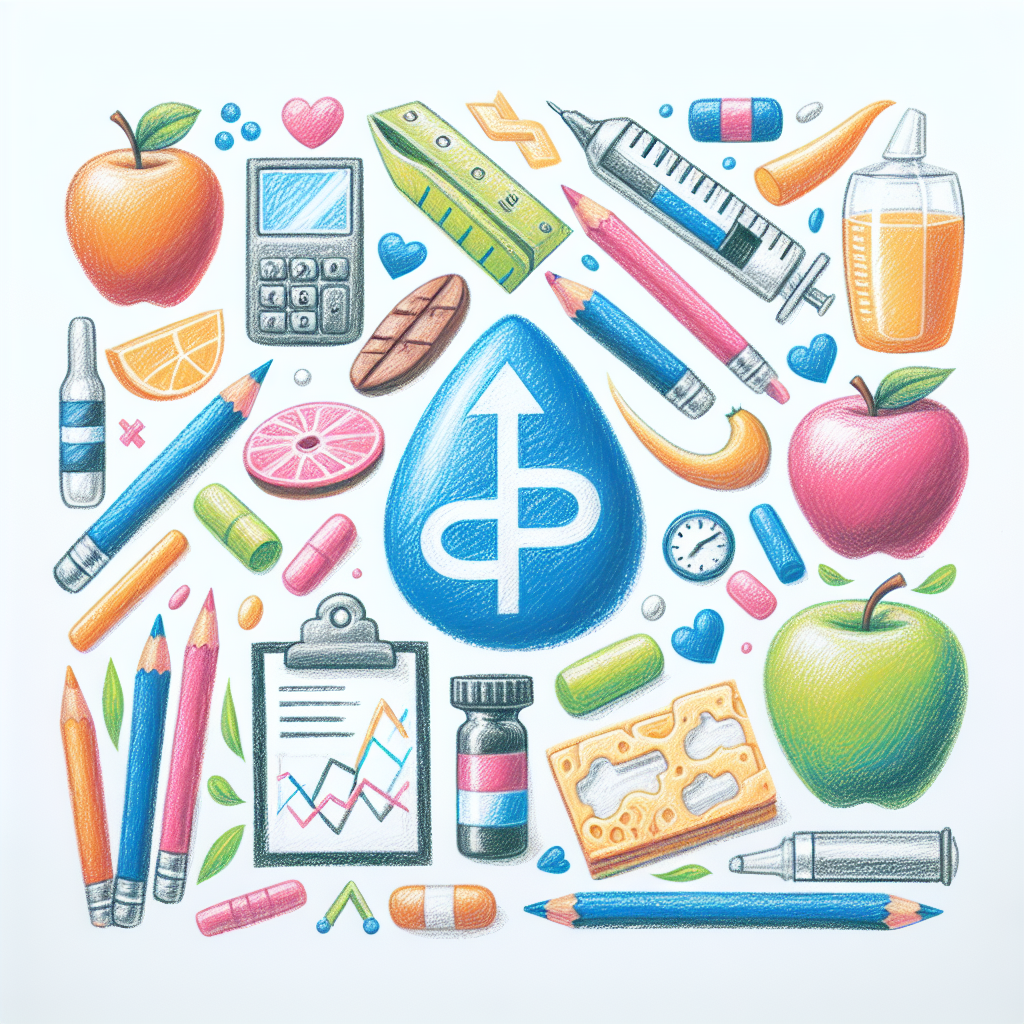 Pastelková ilustrace znázorňující téma: Zdraví a výživa