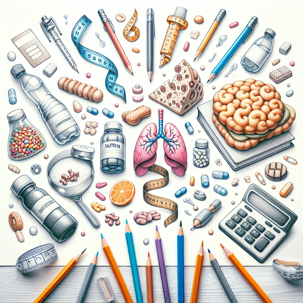 Pastelková ilustrace znázorňující téma: Zdraví a výživa