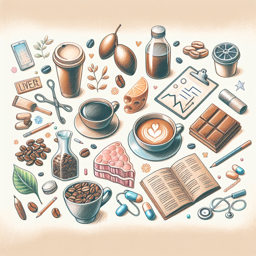 Pastelková ilustrace znázorňující téma: Zdraví jater