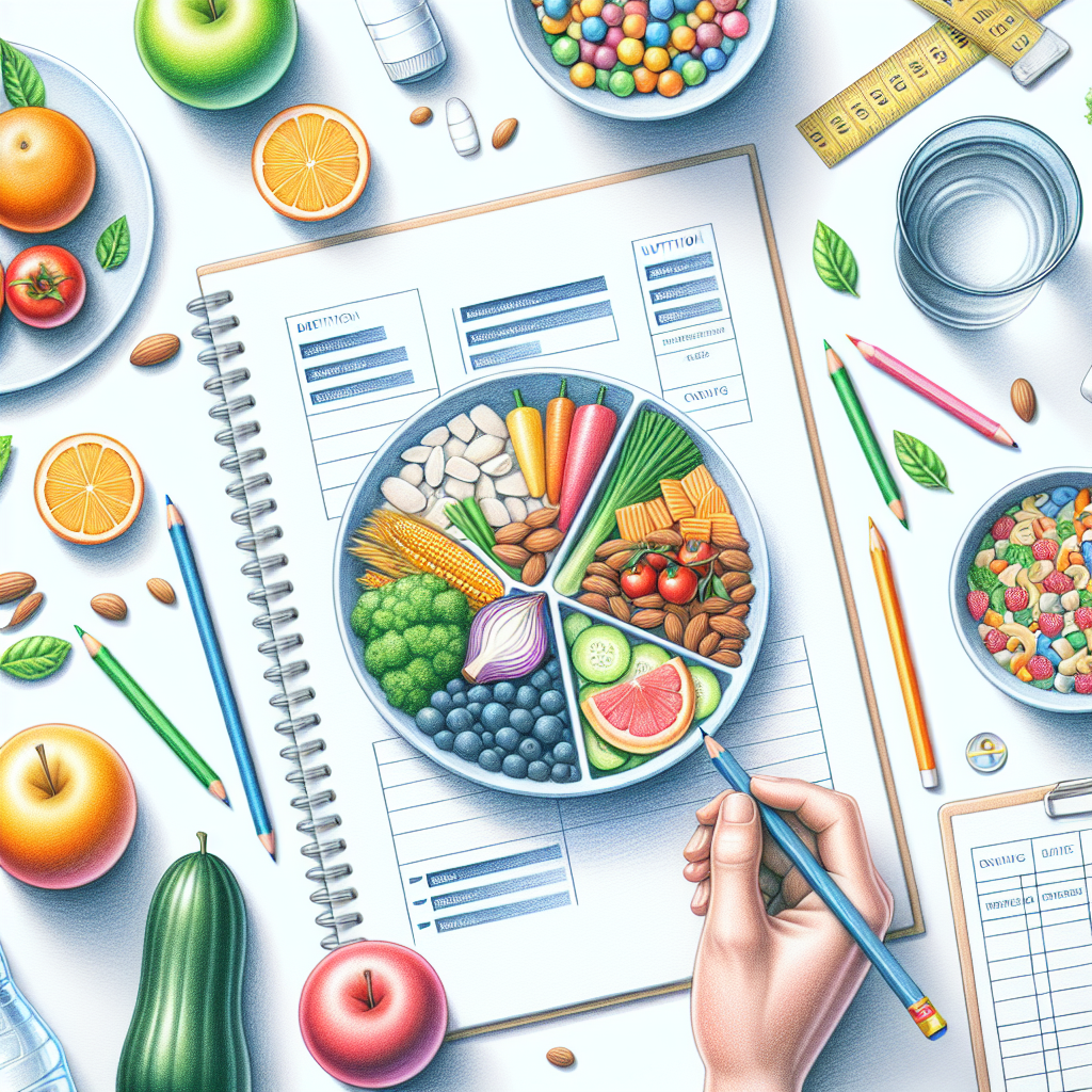 Pastelková ilustrace znázorňující téma: Výživa