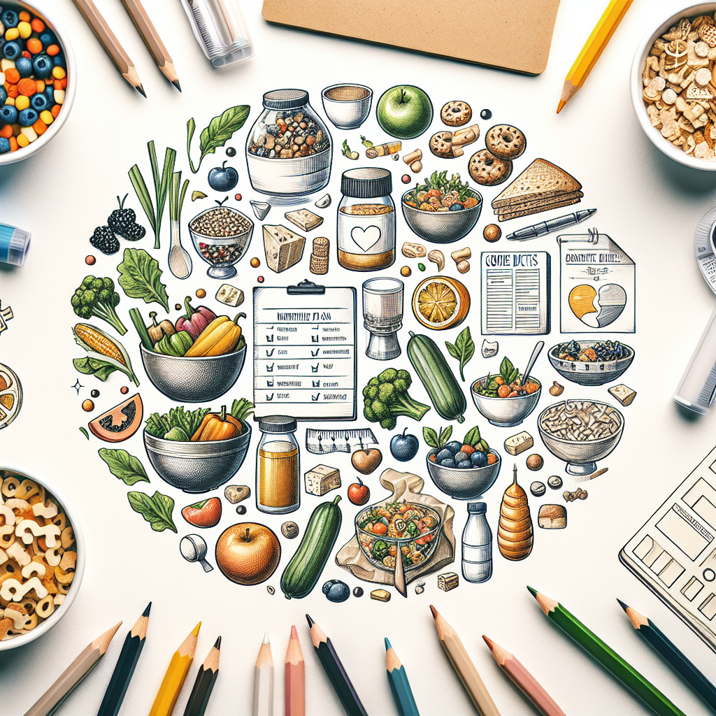 Pastelková ilustrace znázorňující téma: Zdravá výživa
