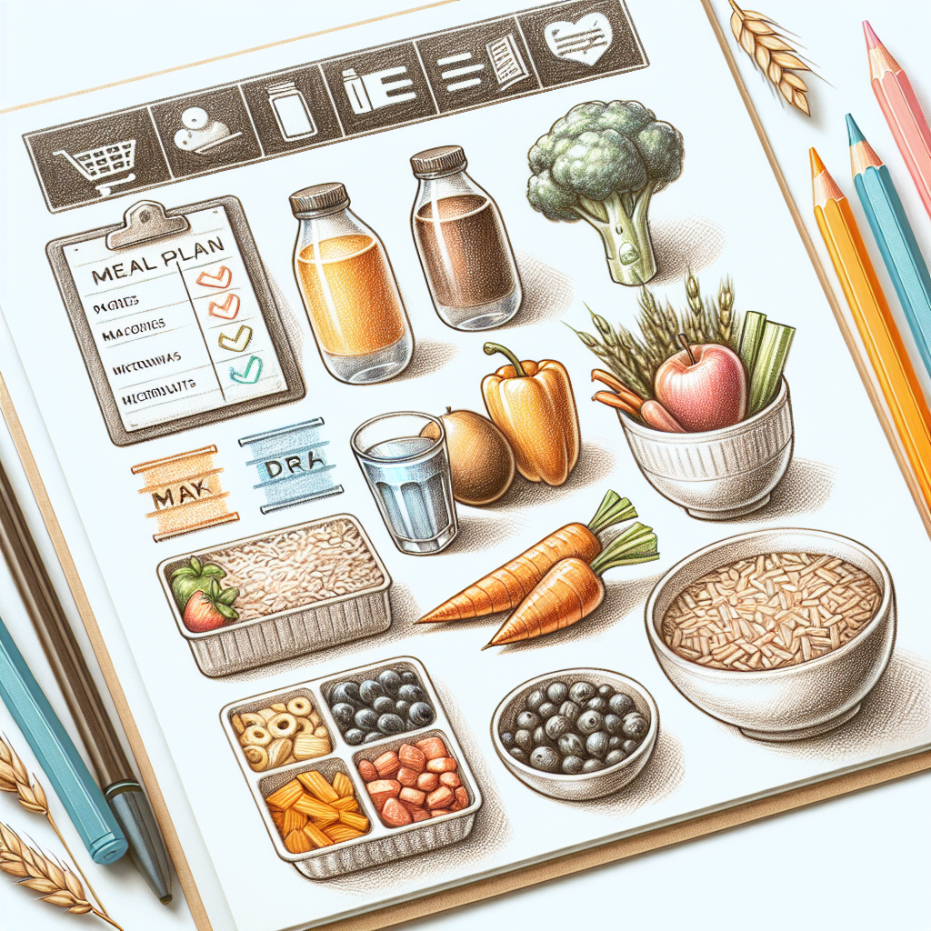 Pastelková ilustrace znázorňující téma: Zdravá výživa