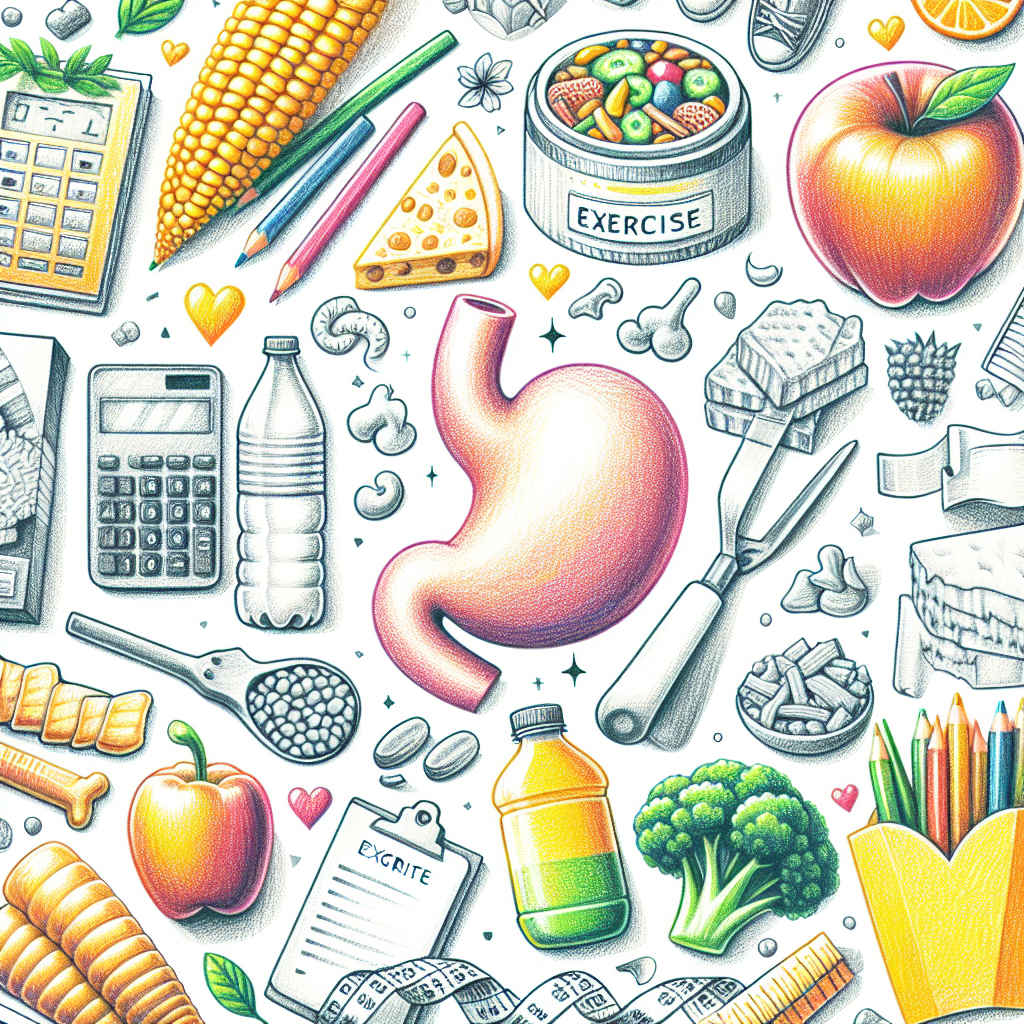 Pastelková ilustrace znázorňující téma: Hubnutí