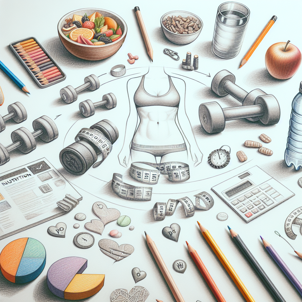 Pastelková ilustrace znázorňující téma: Hubnutí