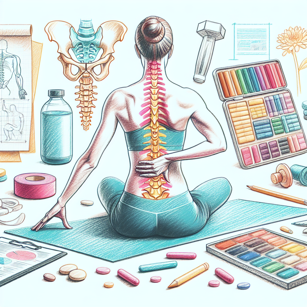 Pastelková ilustrace znázorňující téma: Jóga a zdraví