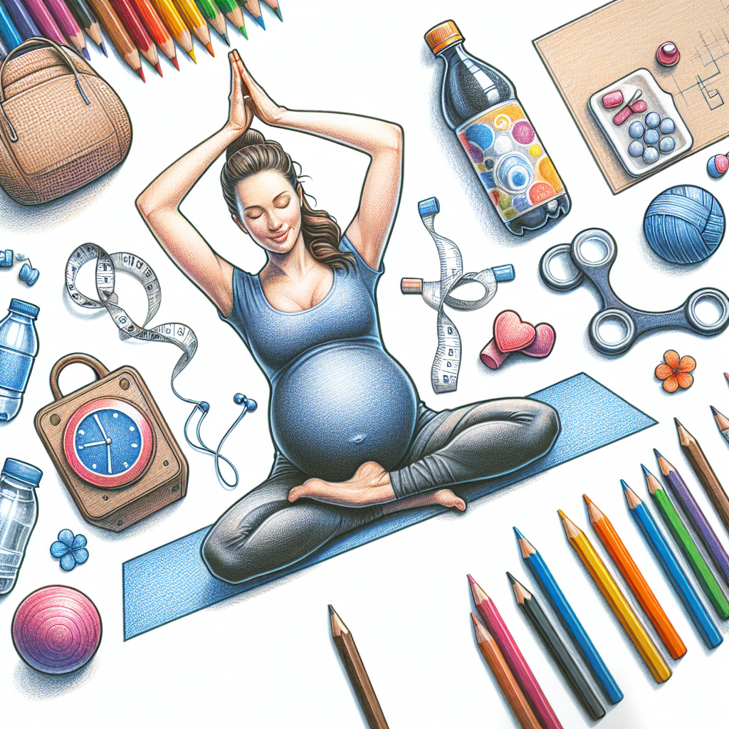 Pastelková ilustrace znázorňující téma: Jóga