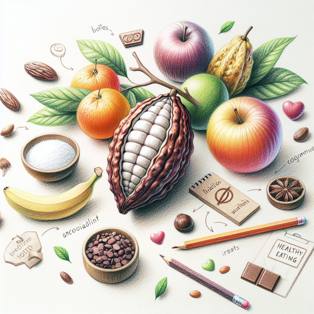 Pastelková ilustrace znázorňující téma: Zdravé stravování