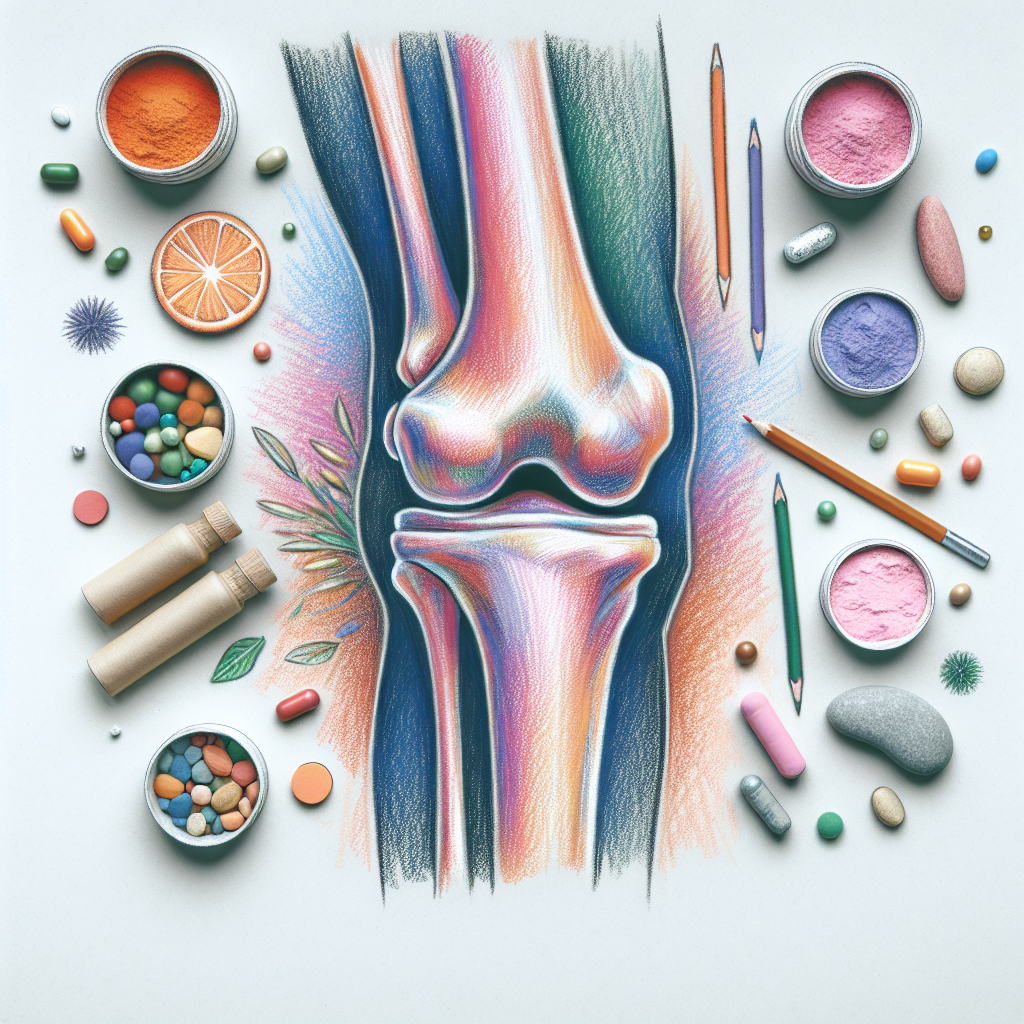Pastelková ilustrace znázorňující téma: Zdraví kloubů