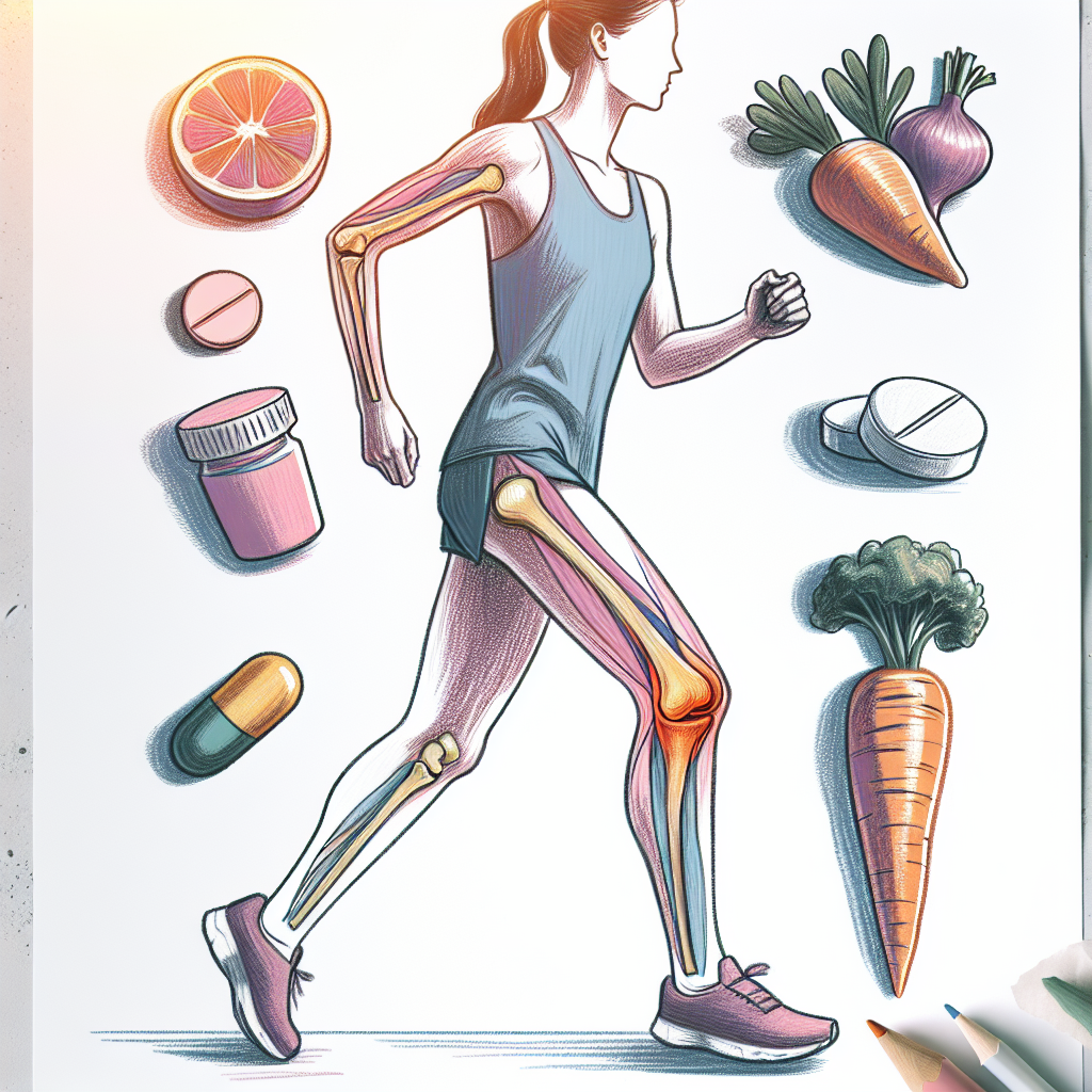 Pastelková ilustrace znázorňující téma: Kloubní zdraví