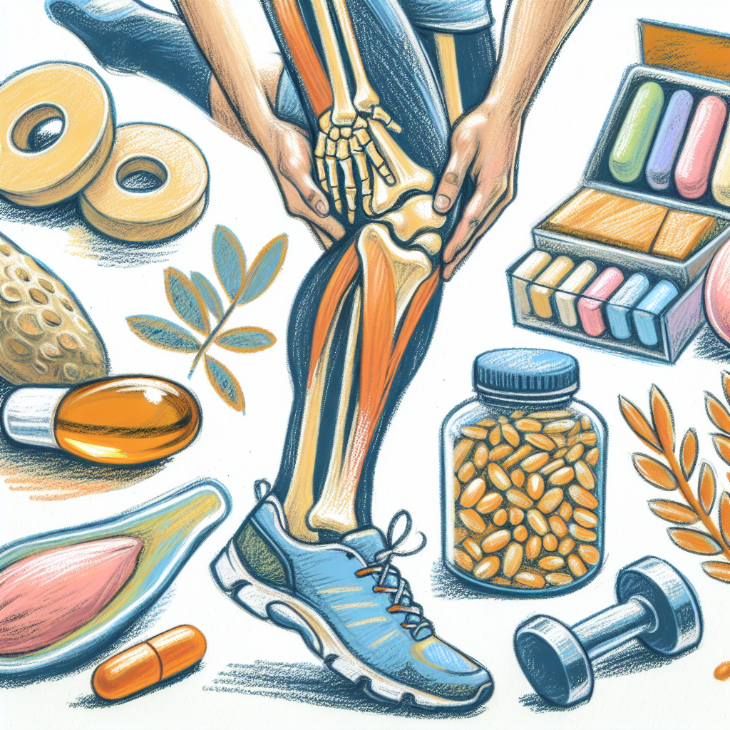 Pastelková ilustrace znázorňující téma: Zdraví kloubů