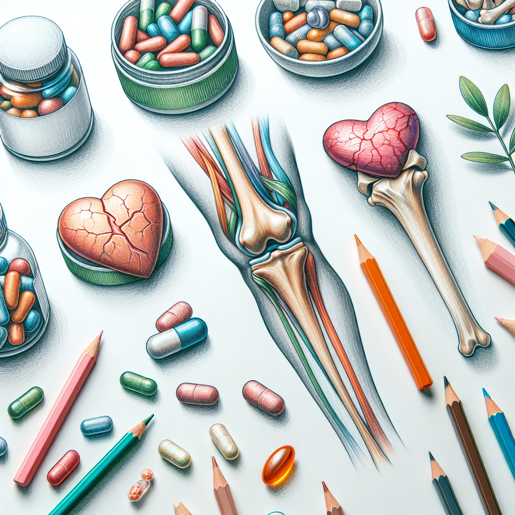 Pastelková ilustrace znázorňující téma: Zdraví kloubů