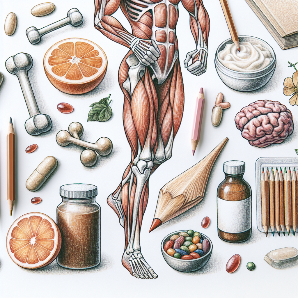 Pastelková ilustrace znázorňující téma: Zdraví kloubů