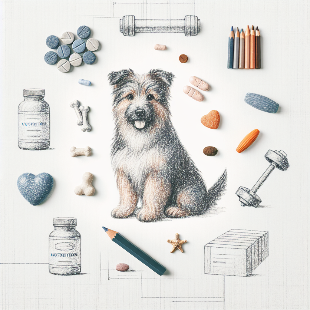 Pastelková ilustrace znázorňující téma: Zdraví psů