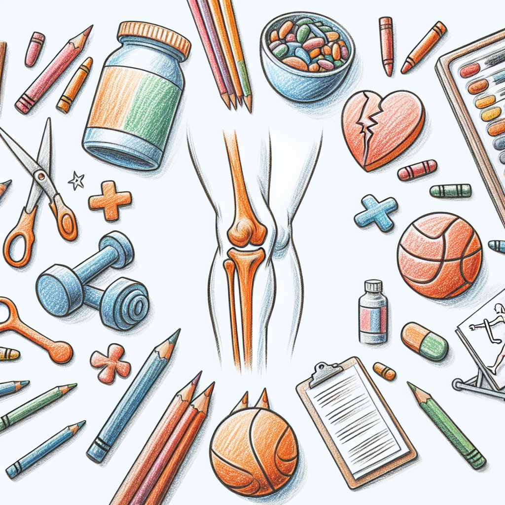 Pastelková ilustrace znázorňující téma: Zdraví kloubů