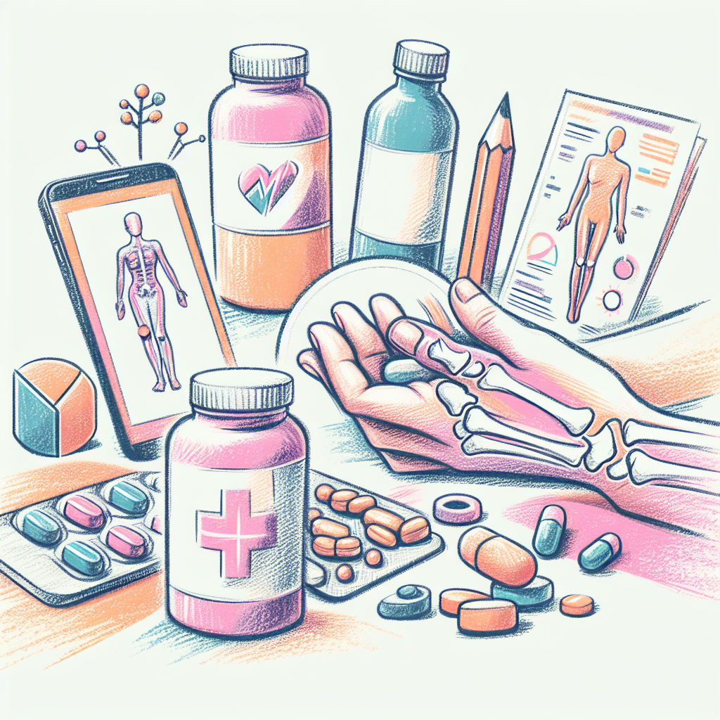 Pastelková ilustrace znázorňující téma: Zdraví kloubů