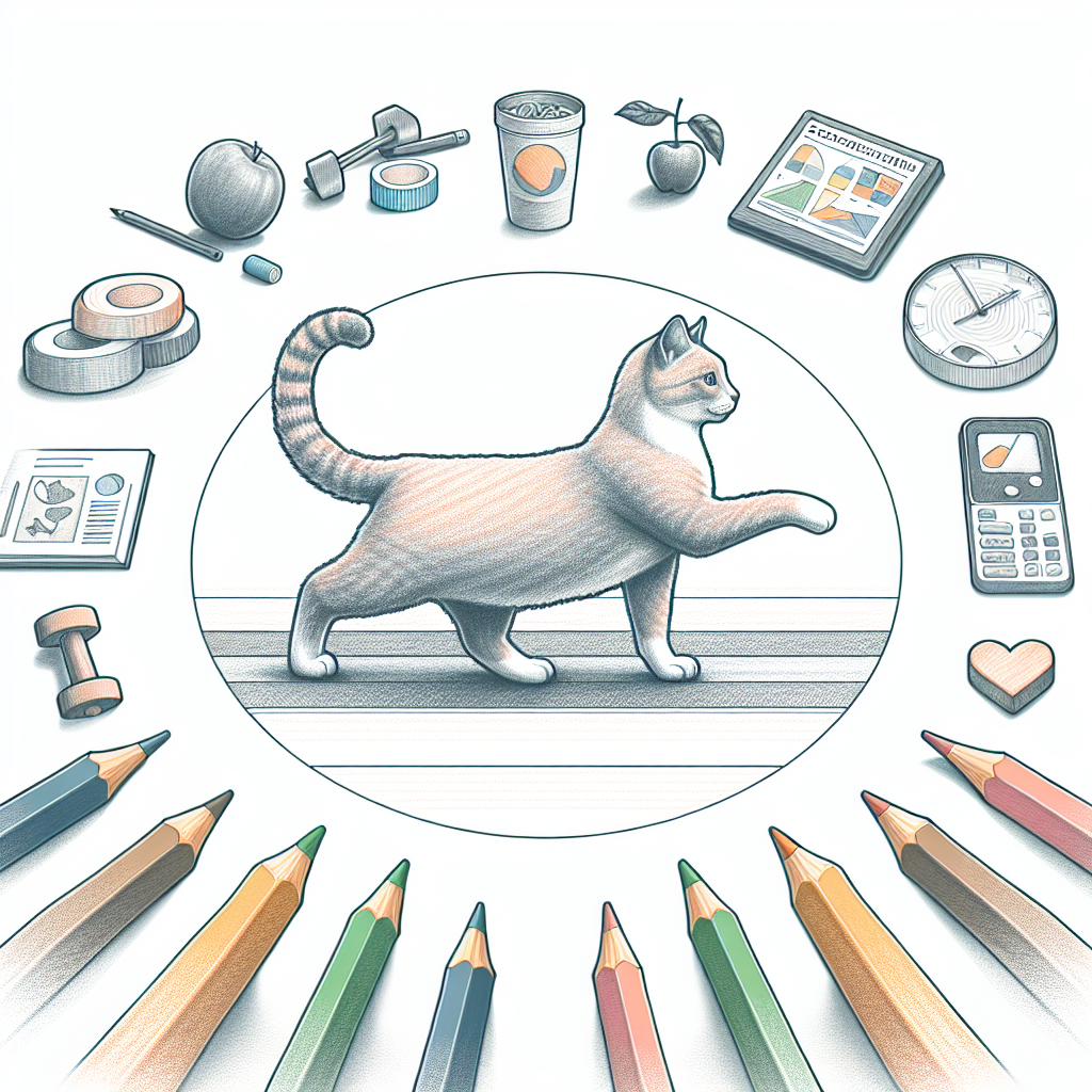 Pastelková ilustrace znázorňující téma: Zdraví koček
