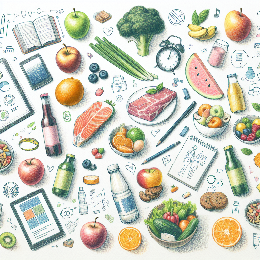 Pastelková ilustrace znázorňující téma: Zdravá výživa