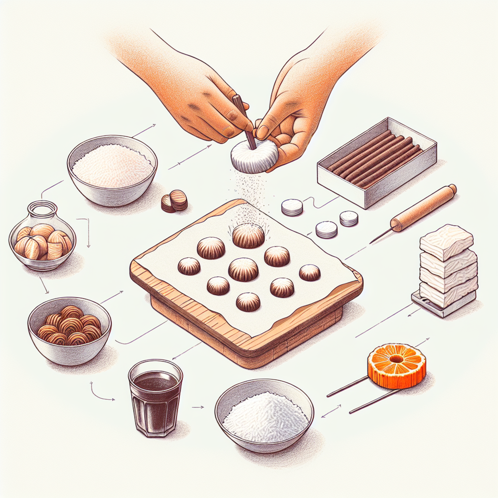 Pastelková ilustrace znázorňující téma: Recepty