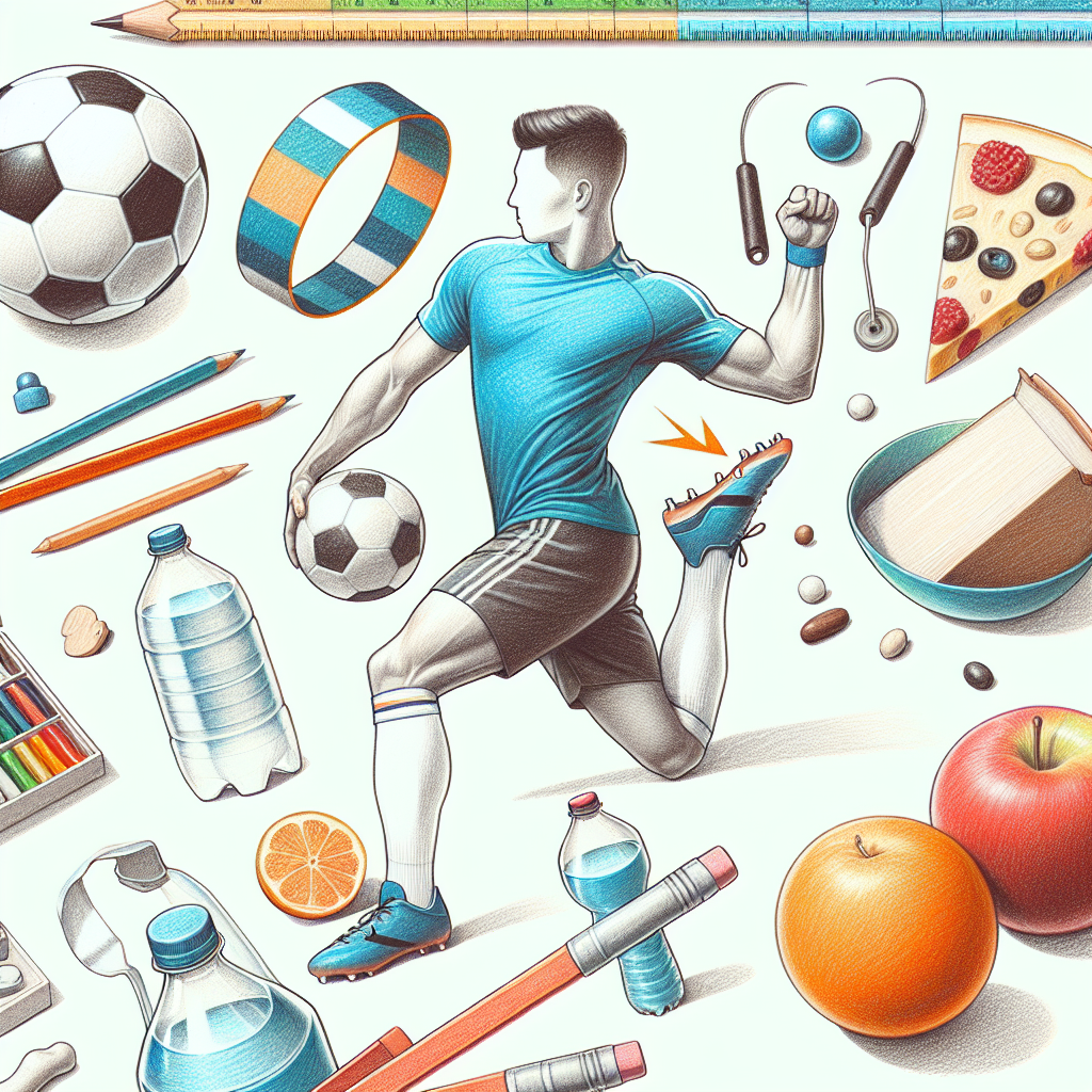 Pastelková ilustrace znázorňující téma: Cvičení pro sportovce