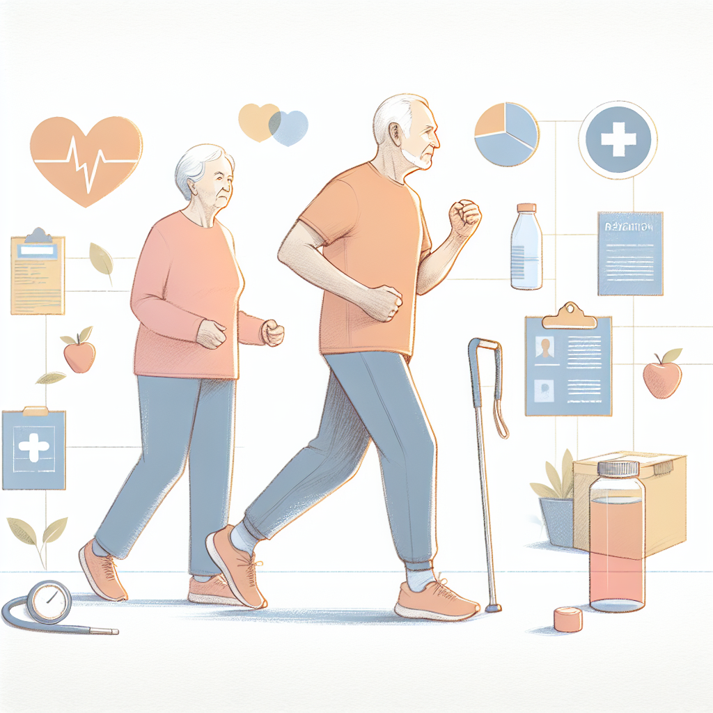 Pastelková ilustrace znázorňující téma: Zdraví a fitness