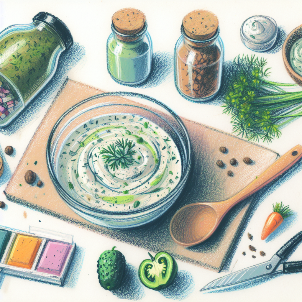Pastelková ilustrace znázorňující téma: Recepty