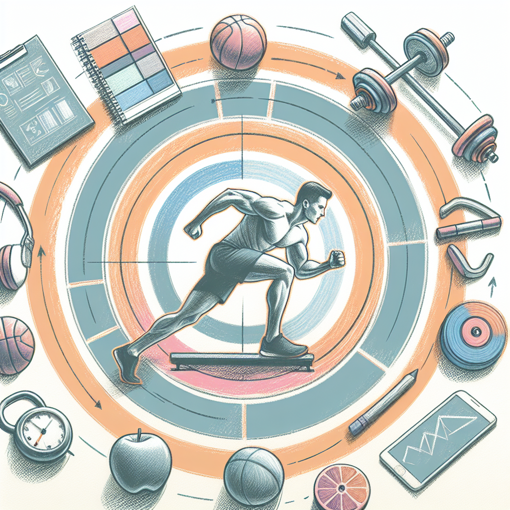 Pastelková ilustrace znázorňující téma: Cvičení