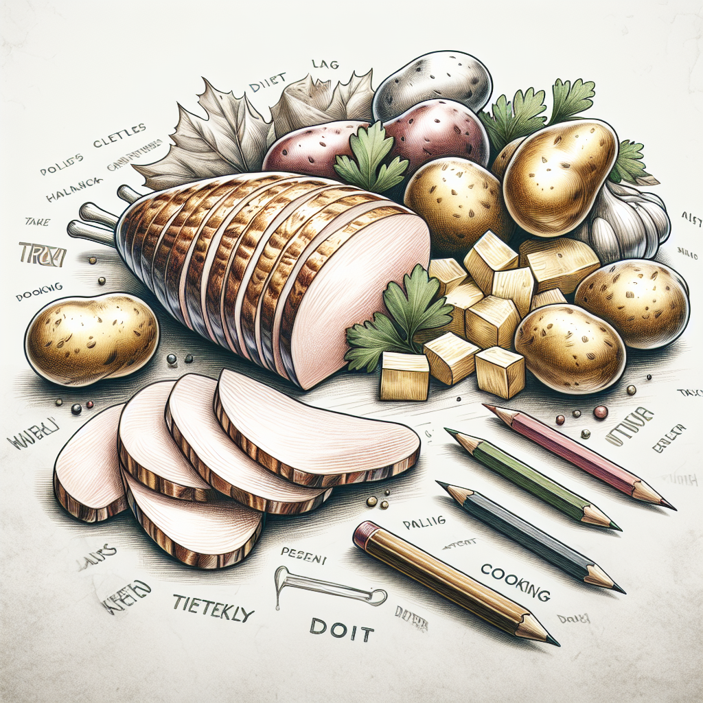 Pastelková ilustrace znázorňující téma: Zdravé vaření