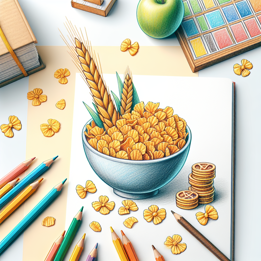 Pastelková ilustrace znázorňující téma: Zdravá výživa