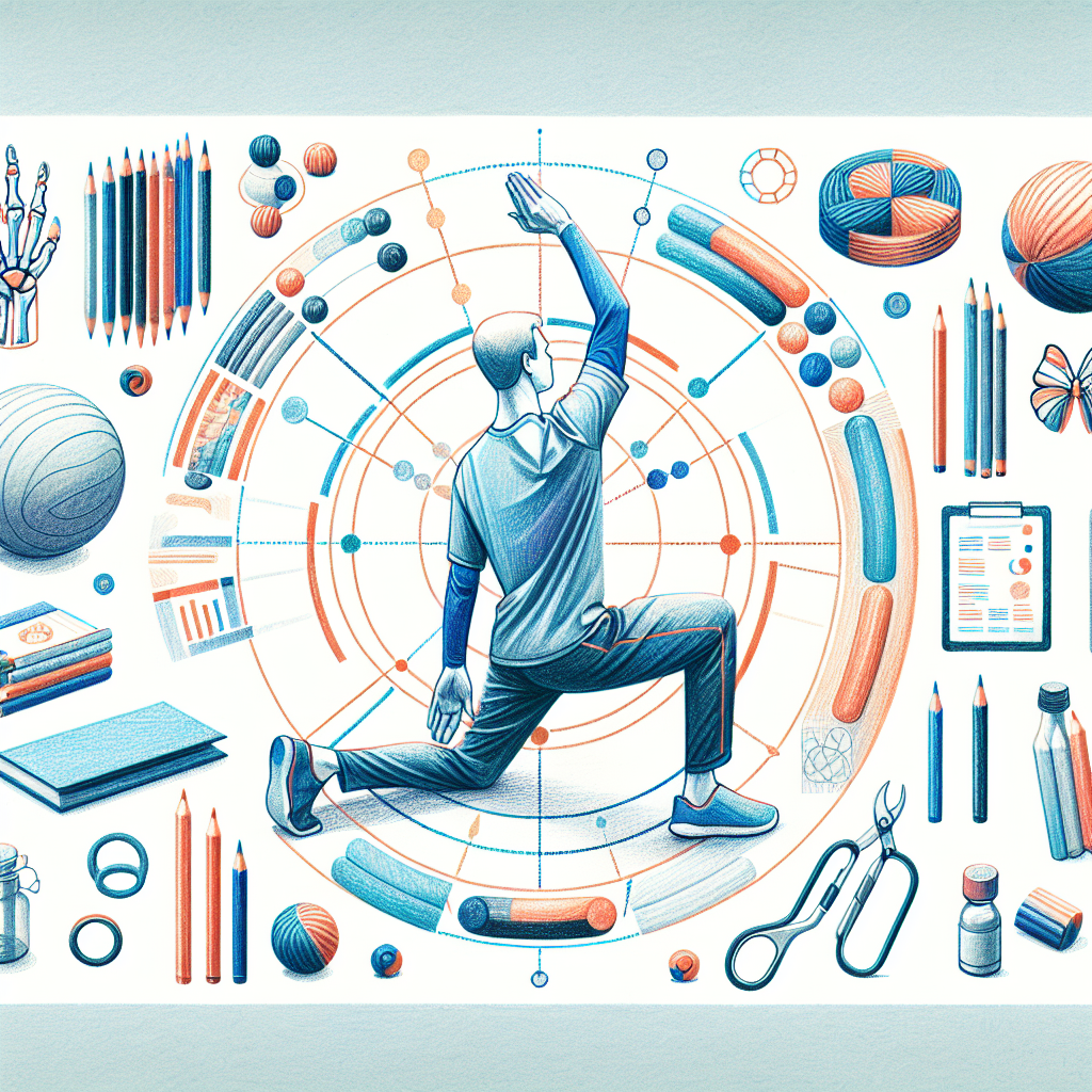 Pastelková ilustrace znázorňující téma: Cviky a zdraví