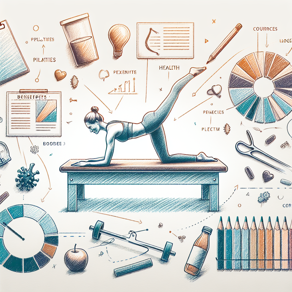 Pastelková ilustrace znázorňující téma: Cvičení a fitness