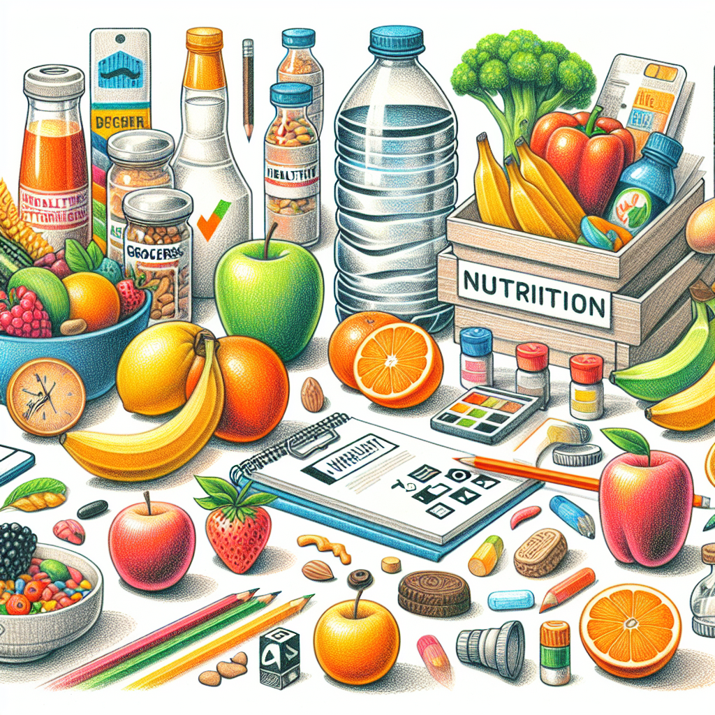 Pastelková ilustrace znázorňující téma: Zdravá výživa