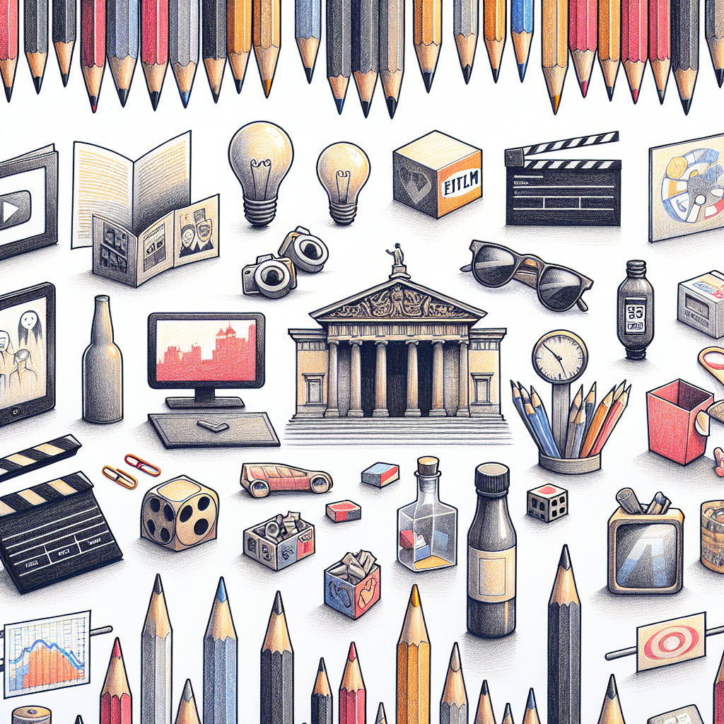 Pastelková ilustrace znázorňující téma: Česká kultura