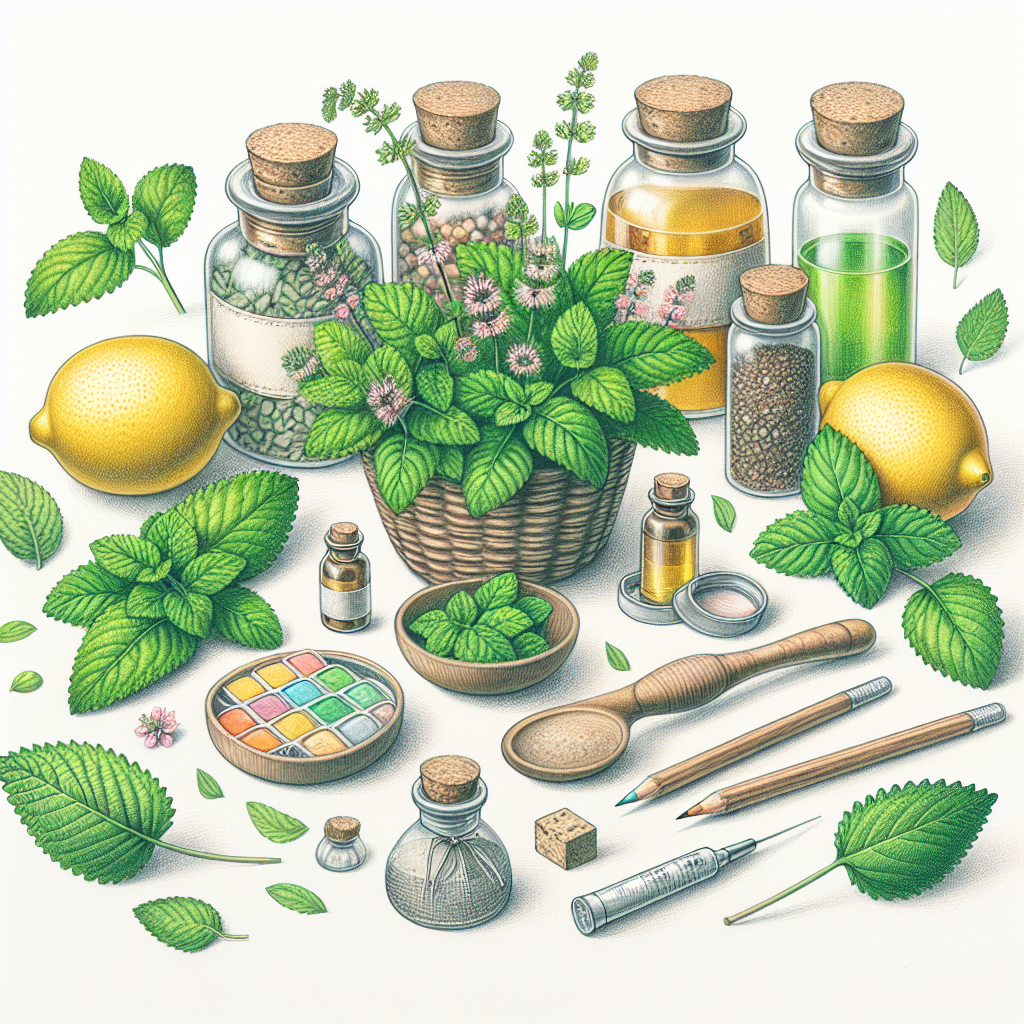 Pastelková ilustrace znázorňující téma: Bylinky a zdraví