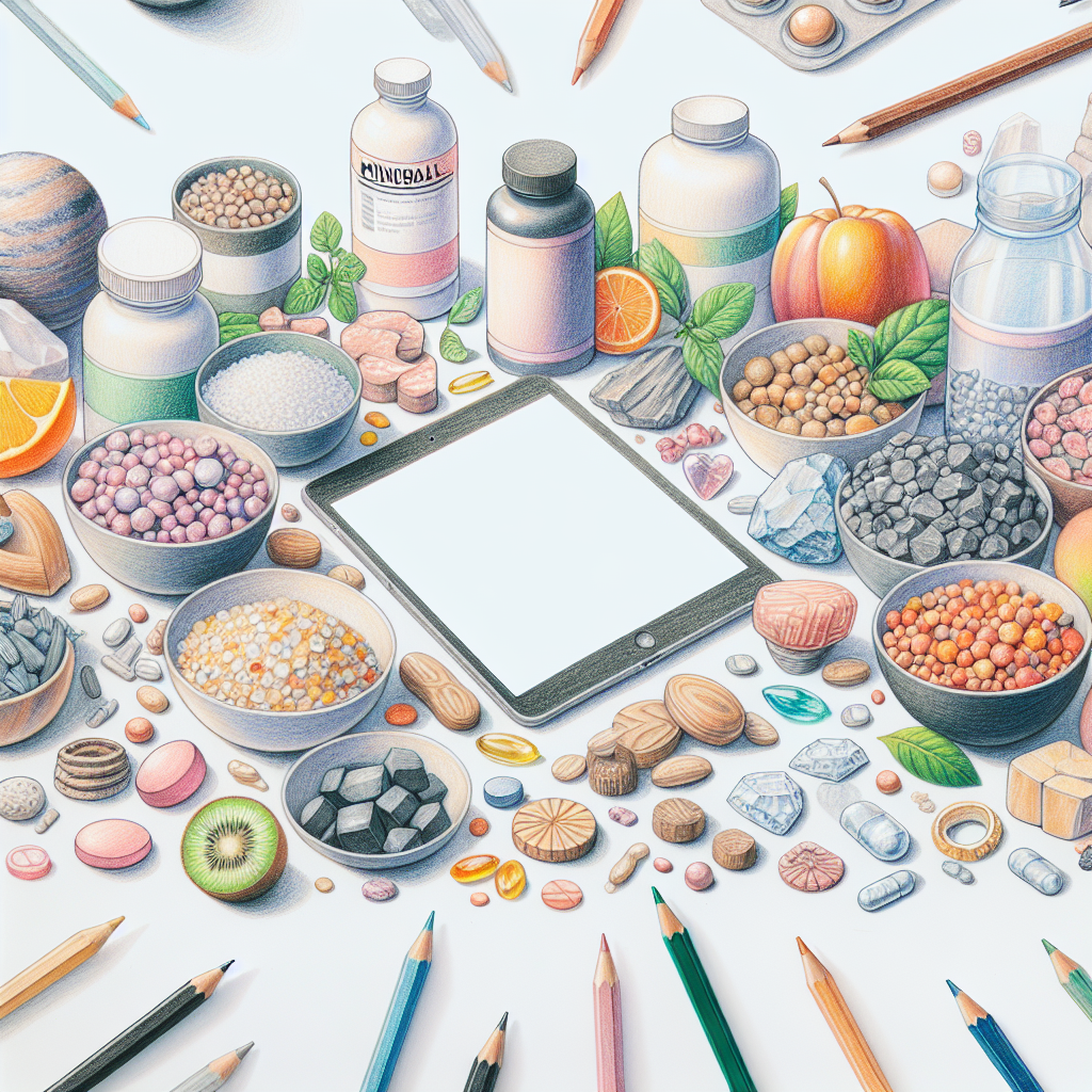 Pastelková ilustrace znázorňující téma: Výživa