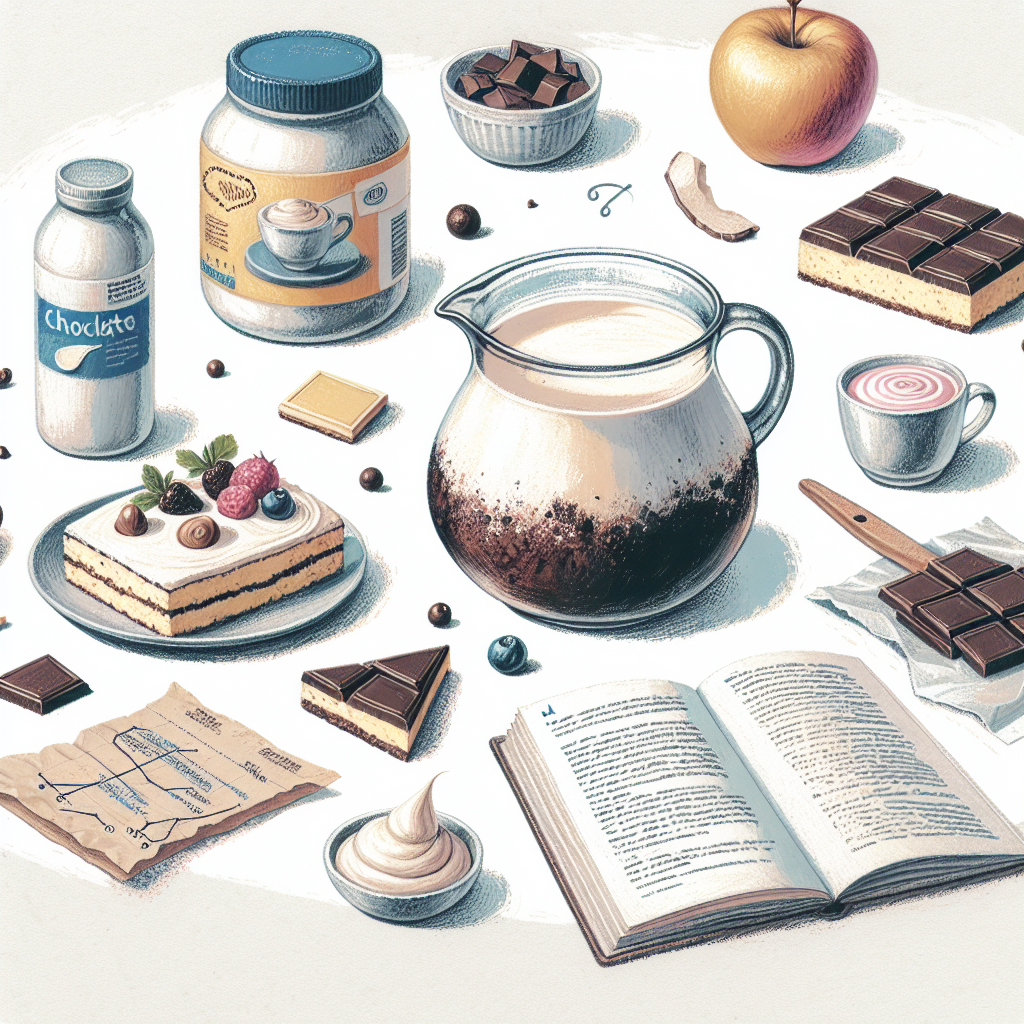 Pastelková ilustrace znázorňující téma: Dezerty
