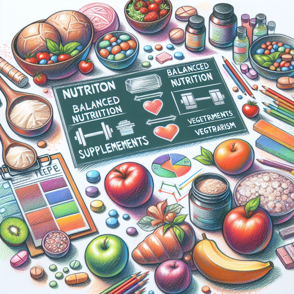 Pastelková ilustrace znázorňující téma: Zdravá výživa