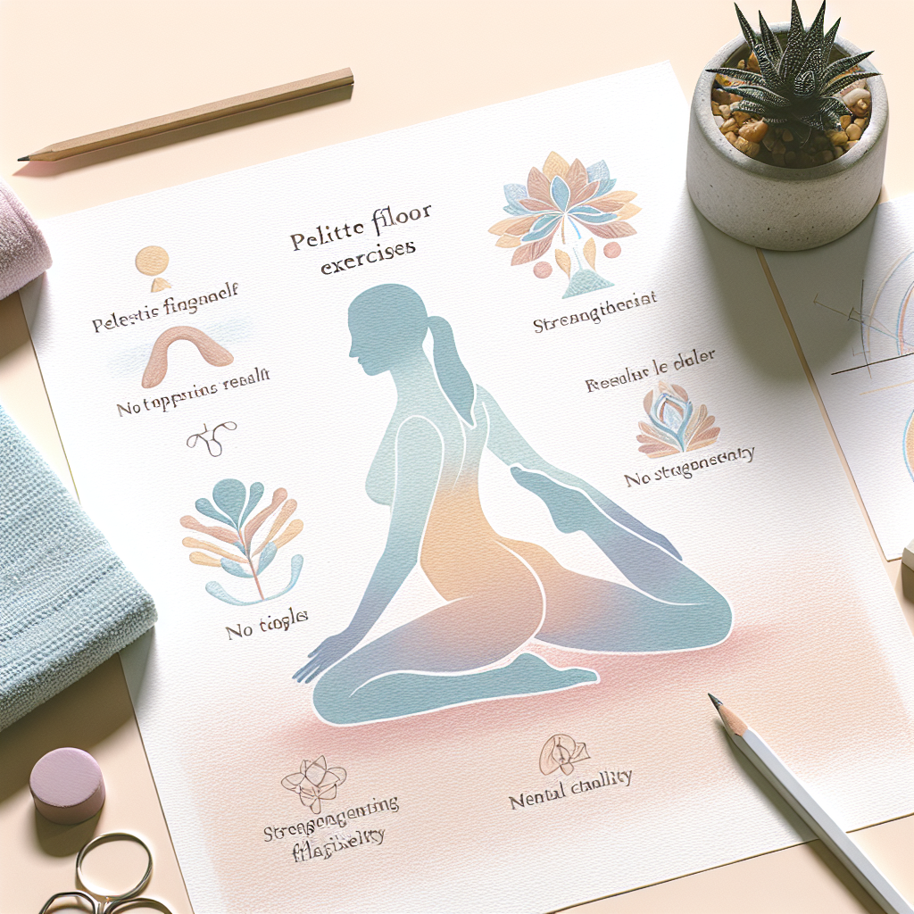 Pastelková ilustrace znázorňující téma: Cvičení a wellness