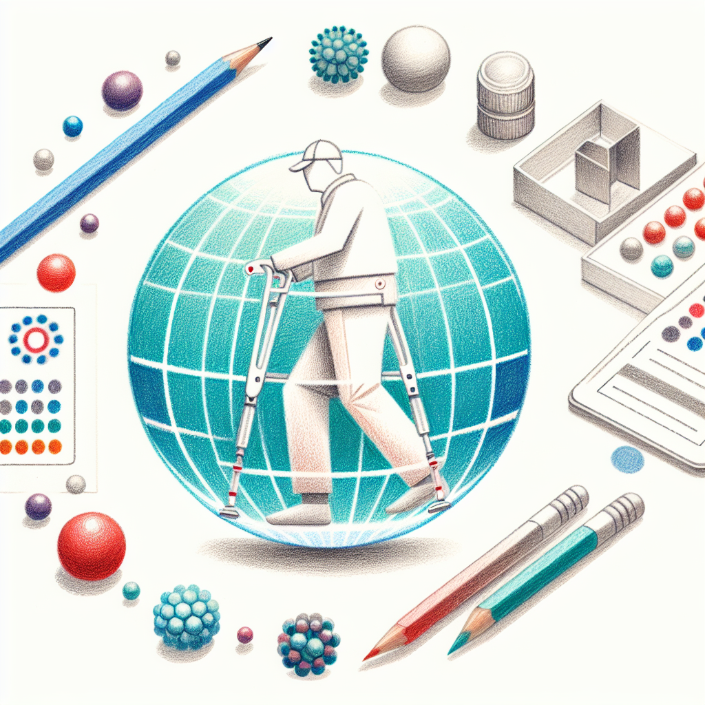 Pastelková ilustrace znázorňující téma: Zdraví a pohyb