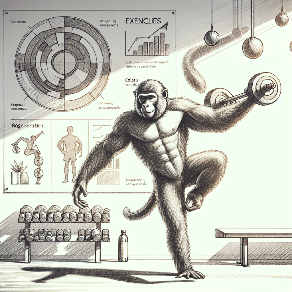 Pastelková ilustrace znázorňující téma: Fitness