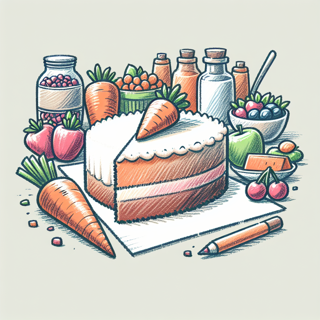 Pastelková ilustrace znázorňující téma: Dezerty