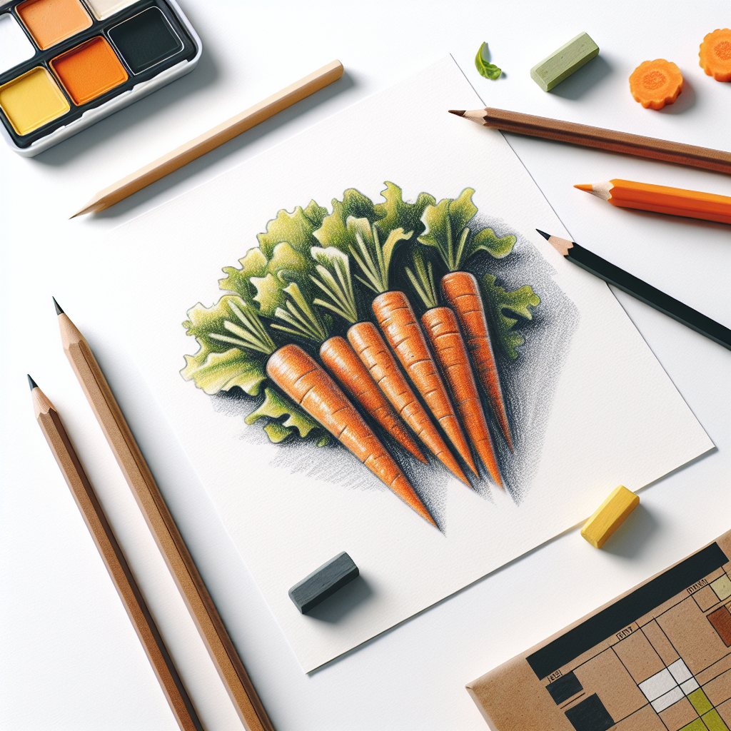 Pastelková ilustrace znázorňující téma: Zdravé pokrmy