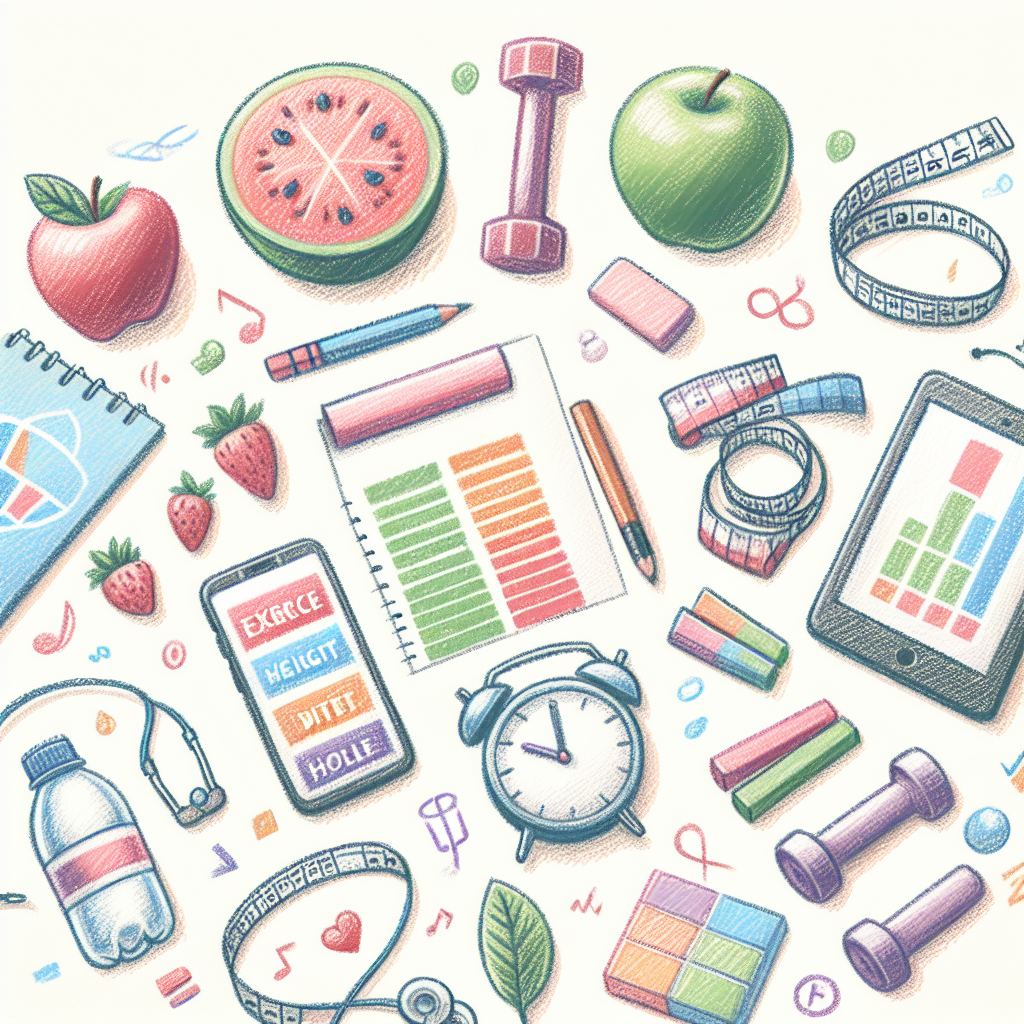 Pastelková ilustrace znázorňující téma: Zdravý životní styl