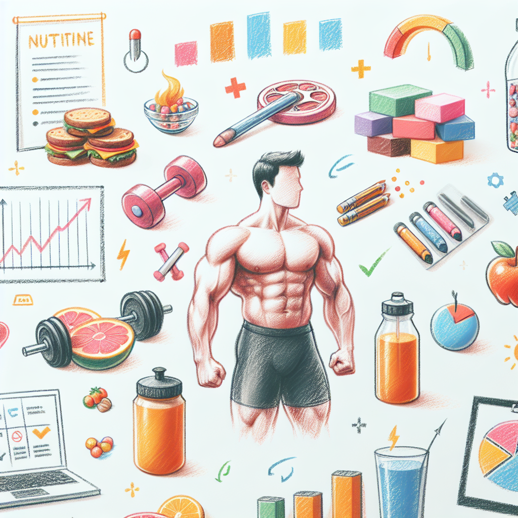 Pastelková ilustrace znázorňující téma: Zdraví a fitness