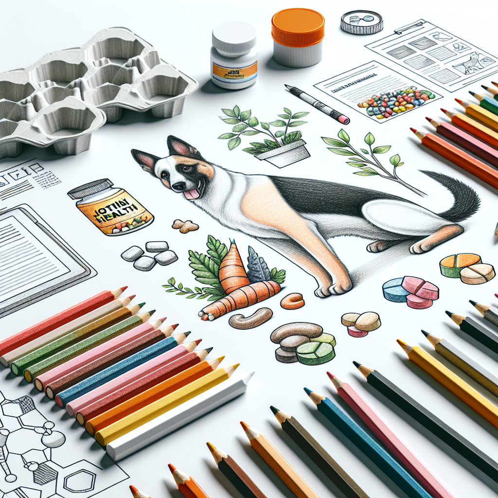 Pastelková ilustrace znázorňující téma: Zdraví psů