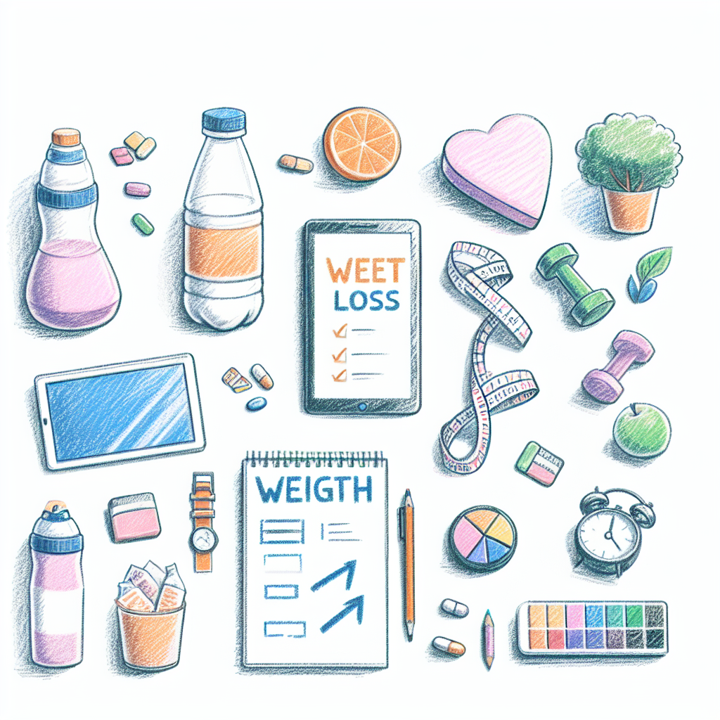 Pastelková ilustrace znázorňující téma: Hubnutí