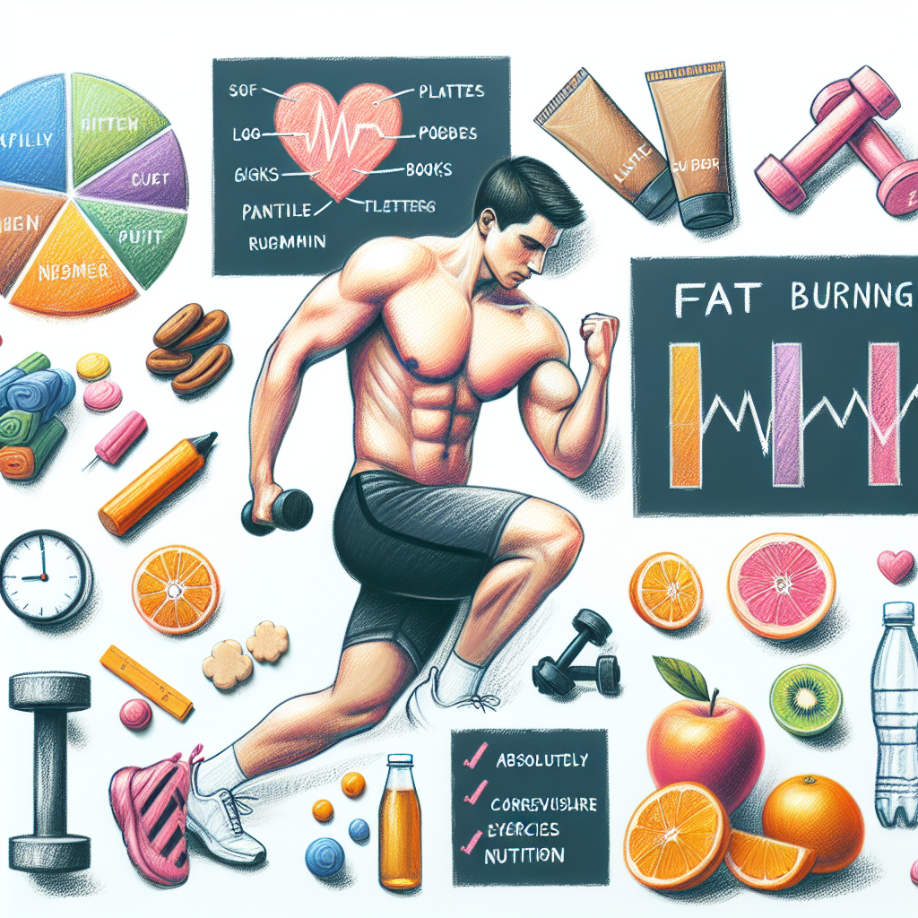 Pastelková ilustrace znázorňující téma: Fitness a zdraví