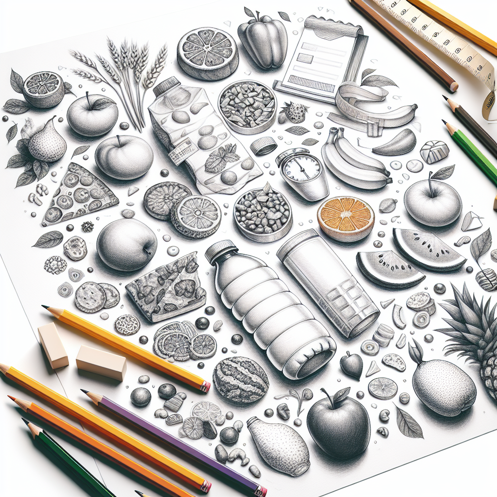 Pastelková ilustrace znázorňující téma: Hubnutí